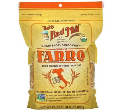 Bob's Red Mill, Organic Farro, 24 oz (680 g)
