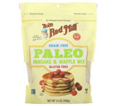 Bob's Red Mill, Paleo Pancake & Waffle Mix, Grain Free, Gluten Free, 13 oz (368 g)