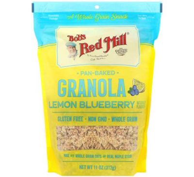 Bob's Red Mill, Pan-Baked Granola, Lemon Blueberry, 11 oz (312 g)