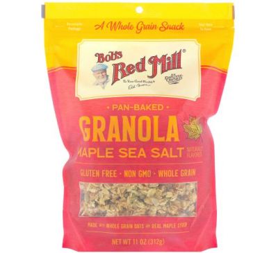 Bob's Red Mill, Pan-Baked Granola, Maple Sea Salt, 11 oz (312 g)