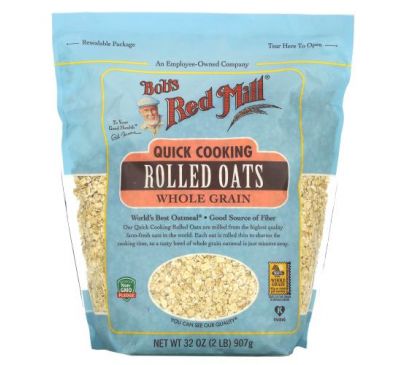 Bob's Red Mill, Quick Cooking Rolled Oats, 32 oz ( 907 g)