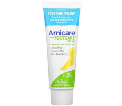 Boiron, Arnicare Footcare Cream, Foot Pain Relief, 4.2 oz (120 g)