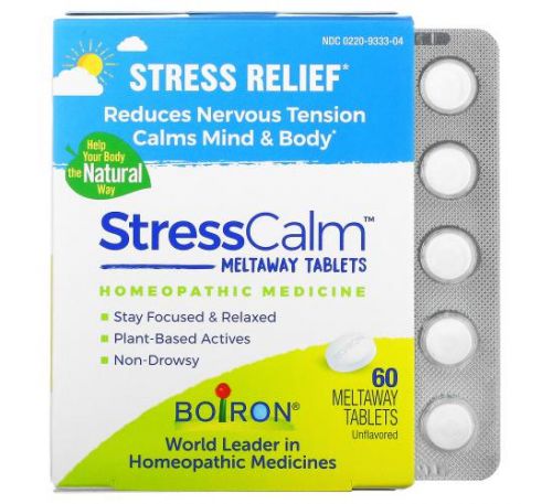 Boiron, Sleep Calm, таблетки для розсмоктування, зняття стресу, з нейтральним смаком, 60 таблеток для розсмоктування