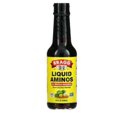 Bragg, Liquid Aminos, Приправа с соевым белком, 10 жидких унций (296 мл)