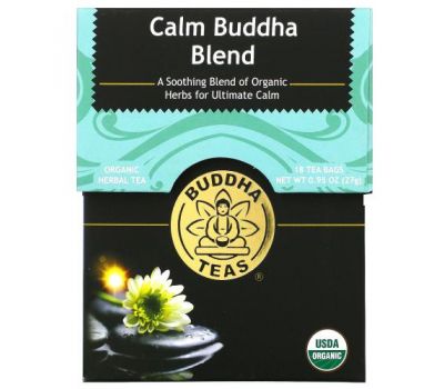 Buddha Teas, Calm Buddha Blend Tea, 18 Tea Bags, 0.95 oz (27 g)
