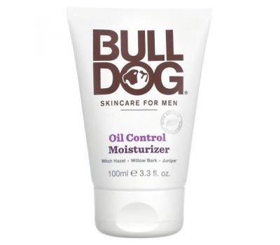 Bulldog Skincare For Men, увлажняющий крем для жирной кожи лица, 100 мл (3,3 жидк. унции)