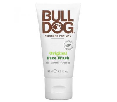 Bulldog Skincare For Men, Original Face Wash, 1.0 fl oz (30 ml)