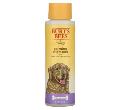 Burt's Bees, Успокаивающий шампунь для собак с лавандой и зеленым чаем, 473 мл (16 жидк. Унций)