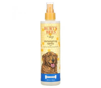 Burt's Bees, Detangling Spray for Dogs with Lemon Oil and Linseed Oil, 10 fl oz (296 ml)