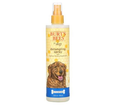 Burt's Bees, Detangling Spray for Dogs with Lemon Oil and Linseed Oil, 10 fl oz (296 ml)