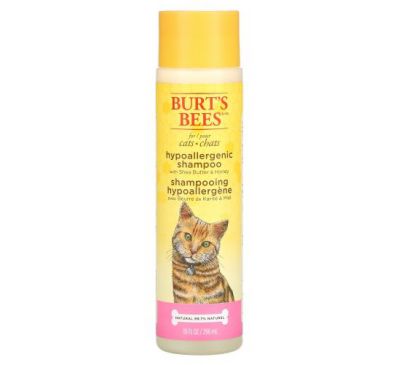 Burt's Bees, Гипоаллергенный шампунь для кошек с маслом ши и медом, 296 мл (10 жидк. Унций)