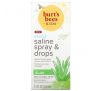 Burt's Bees, Kids, Gentle Saline Spray & Drops with Aloe, 1.5 fl oz (44 ml)