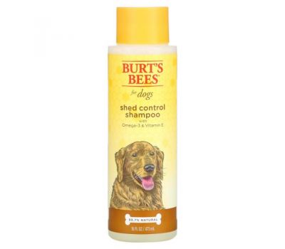 Burt's Bees, Шампунь для собак с омега-3 и витамином E, 473 мл (16 жидк. Унций)