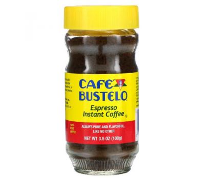 Café Bustelo, Espresso, растворимый кофе, 100 г (3,5 унции)