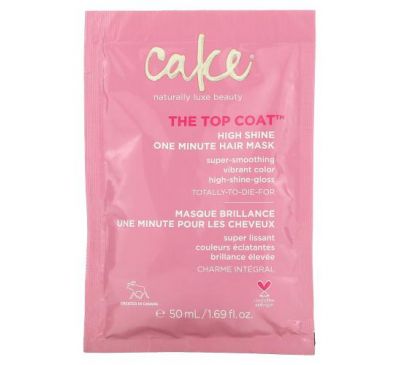 Cake Beauty, The Top Coat, High Shine One Minute Hair Mask, 1.69 fl oz (50 ml)