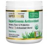 California Gold Nutrition, SUPERFOODS, комплекс антиоксидантів із суперзелені, зелень, клітковина та пробіотики, зі смаком солодких ягід, 180 г (6,34 унції)