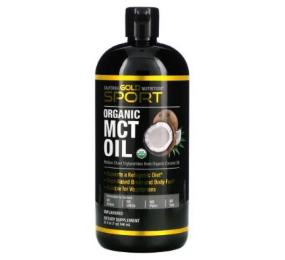 California Gold Nutrition, органічна олія MCT, 946 мл (32 рідк. унції)