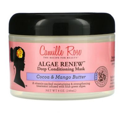 Camille Rose, Algae Renew Deep Conditioning Mask, Cocoa & Mango Butter, 8 oz (240 ml)