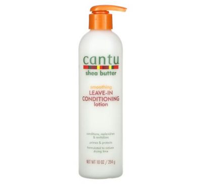 Cantu, Shea Butter, Smoothing Leave-In Conditioning Lotion, 10 oz (284 g)