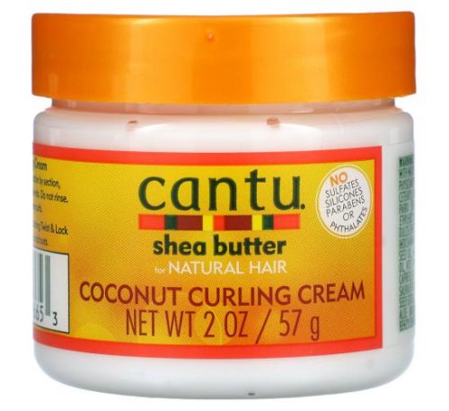 Cantu, масло ши для натурального волосся, кокосовий крем для завивки, 57 г (2 унції)