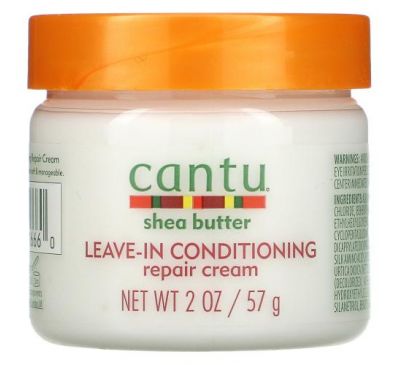 Cantu, незмивний крем-кондиціонер для відновлення волосся, масло ши, 57 г (2 унції)