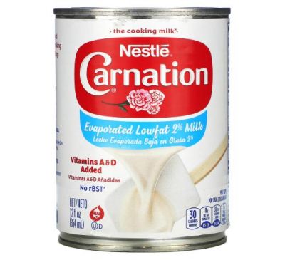 Carnation Milk, Evaporated Lowfat 2% Milk, 12 fl oz (354 ml)
