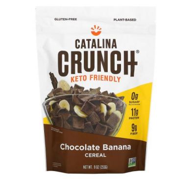 Catalina Crunch, Keto Friendly Cereal, Chocolate Banana, 9 oz (255 g)