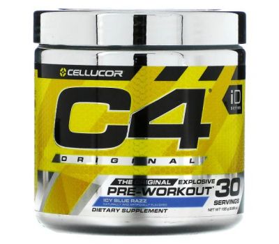 Cellucor, C4 Original Explosive, Pre-Workout, Icy Blue Razz, 6.88 oz (195 g)