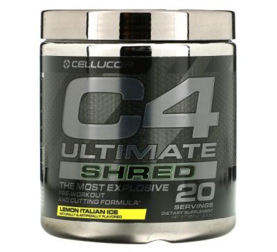Cellucor, C4 Ultimate Shred, Pre-Workout, Lemon Italian Ice, 12.3 oz (350 g)
