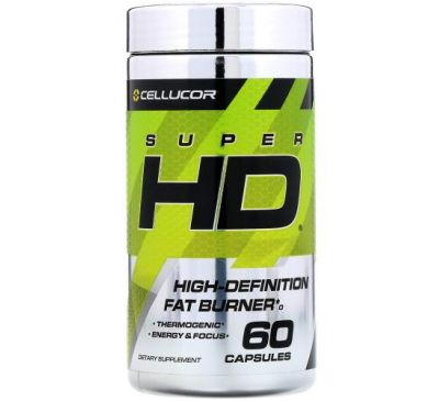 Cellucor, Super HD, High-Definition Fat Burner, 60 Capsules