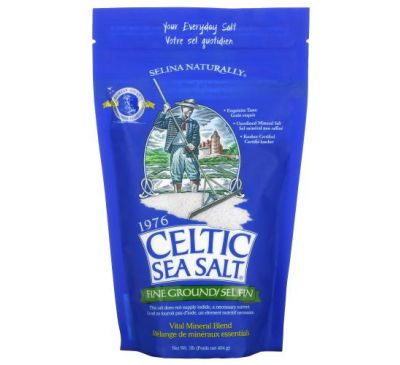 Celtic Sea Salt, Измельченная смесь важнейших минералов, 454 г (1 фунт)