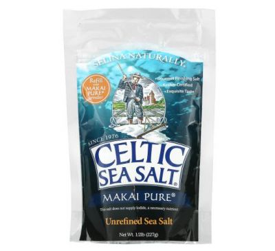 Celtic Sea Salt, Makai Pure, Unrefined Sea Salt, 1/2 lb (227 g)