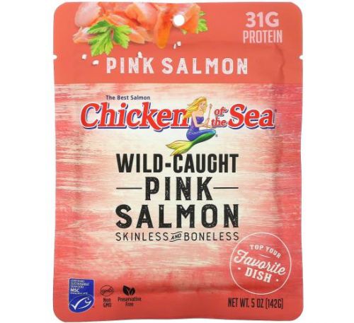 Chicken of the Sea, Wild-Caught Pink Salmon, 5 oz ( 142 g)