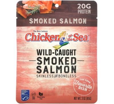Chicken of the Sea, Wild-Caught Smoked Salmon, 3 oz (85 g)