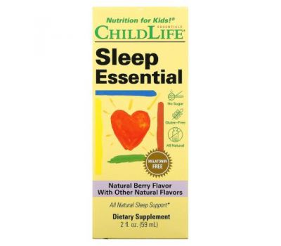 ChildLife, Sleep Essential, натуральні ягоди, 2 жидкі унції (59 мл)