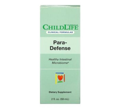 Childlife Clinicals, Para-Defense, для здоровья микробиома кишечника, 59 мл (2 жидк. унции)