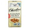 Chocolove, Almonds & Seal Salt in Milk Chocolate, 33% Cocoa, 3.2 oz (90 g)