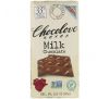 Chocolove, Молочний шоколад, 33 % какао, 90 г (3,2 унції)
