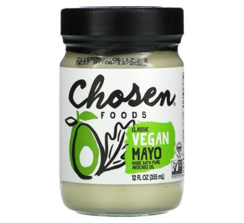 Chosen Foods, Classic Vegan Mayo, 12 fl oz (355 ml)