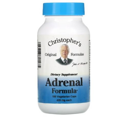 Christopher's Original Formulas, Adrenal Formula, 425 mg, 100 Vegetarian Caps