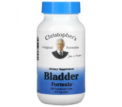 Christopher's Original Formulas, Bladder Formula, 475 mg, 100 Vegetarian Caps