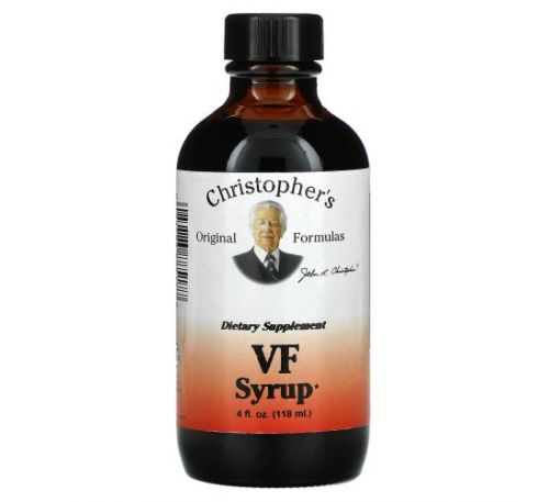 Christopher's Original Formulas, VF Syrup, трав’яний сироп для підтримки кишківника, 118 мл (4 рідк. унції)