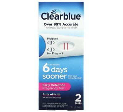 Clear Blue, Тест на беременность для раннего выявления, 2 теста