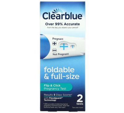 Clearblue, Flip & Click Pregnancy Test, 2 Tests