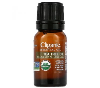 Cliganic, 100% Pure Essential Oil, Tea Tree, 0.33 fl oz (10 ml)