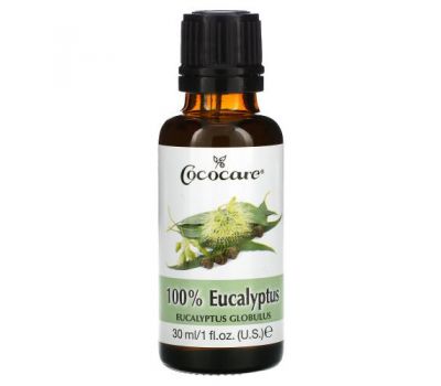 Cococare, 100% масло эвкалипта, 1 жидкая унция (30 мл)