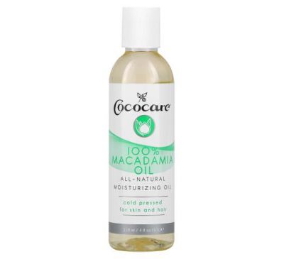 Cococare, 100% Macadamia Oil, 4 fl oz (118 ml)
