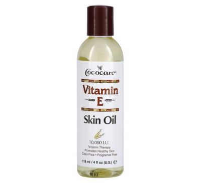 Cococare, Vitamin E Skin Oil, 10,000 I.U., 4 fl oz (118 ml)