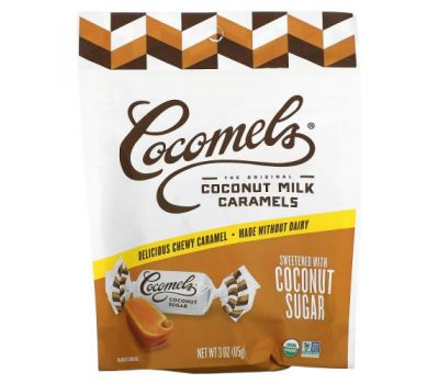 Cocomels, Organic, Coconut  Milk Caramels, Coconut Sugar, 3 oz (85 g)