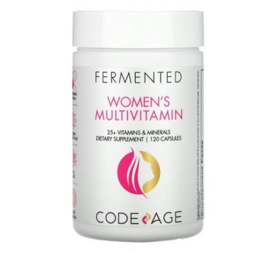 Codeage, Fermented, Women's Multivitamin, 25+ Vitamins, Minerals, 120 Capsules